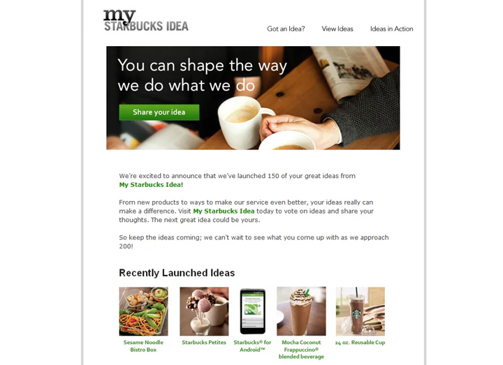 ví dụ về thành công của Starbucks