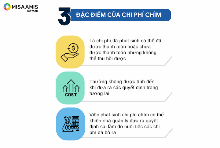 Hình 2: Đặc điểm của chi phí chìm
