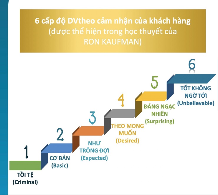 6 cấp độ của mô hình Kaufman