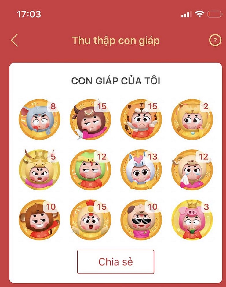 Lắc 12 con giáp cùng Momo