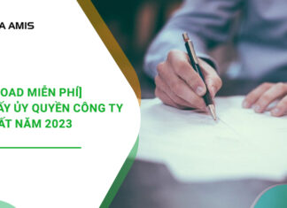 Mẫu giấy ủy quyền công ty