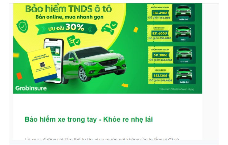 Nguồn: newsletter của Grab