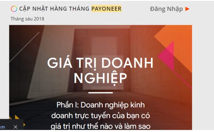 Nguồn: newsletter của Payoneer