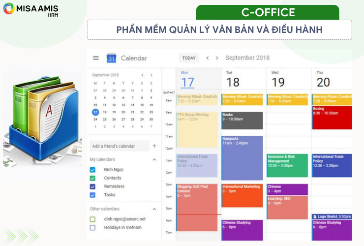 Phần mềm quản lý nhân sự tự động thống kê nhắc việc theo tiến độ - C Office