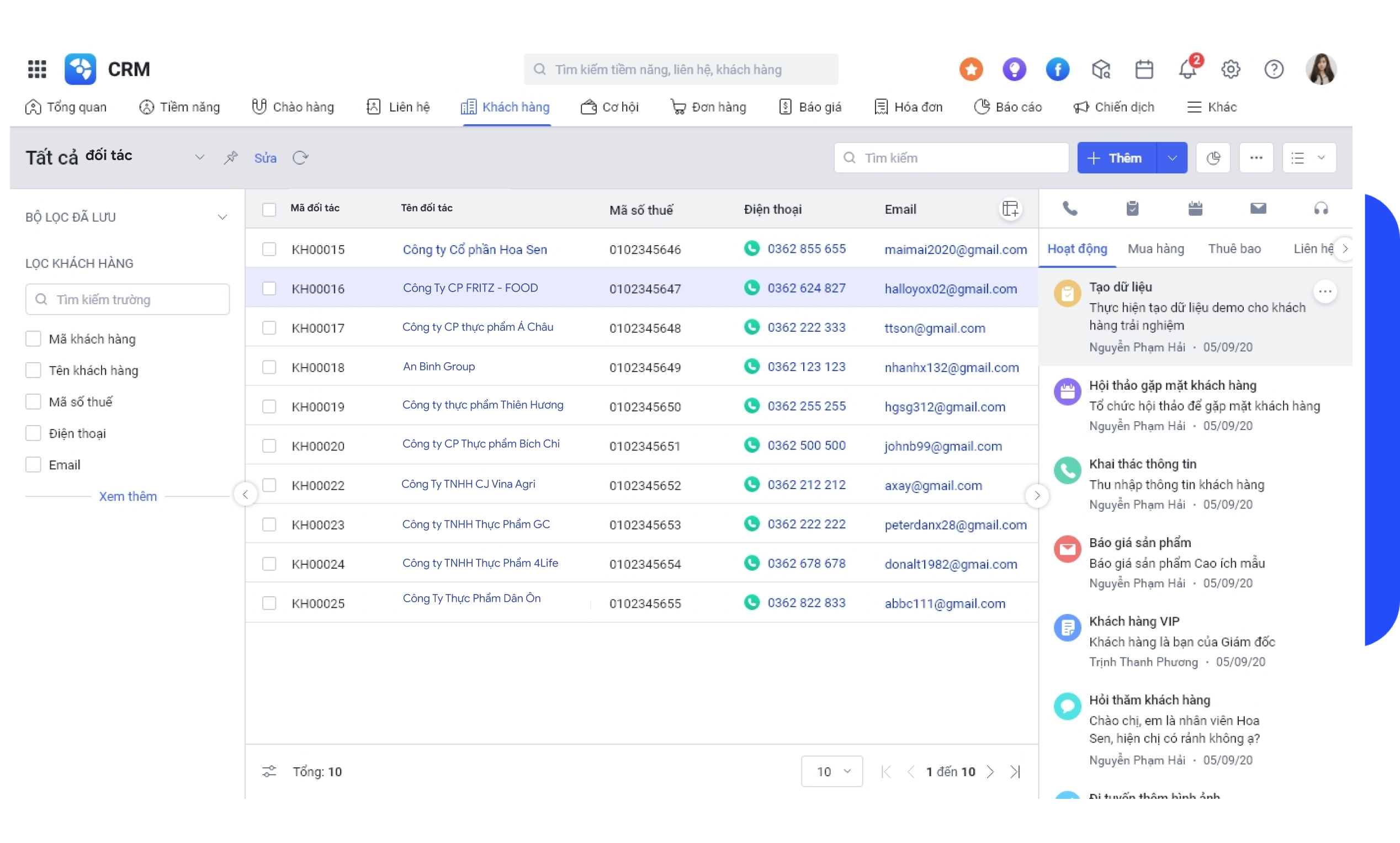 Giải pháp CRM