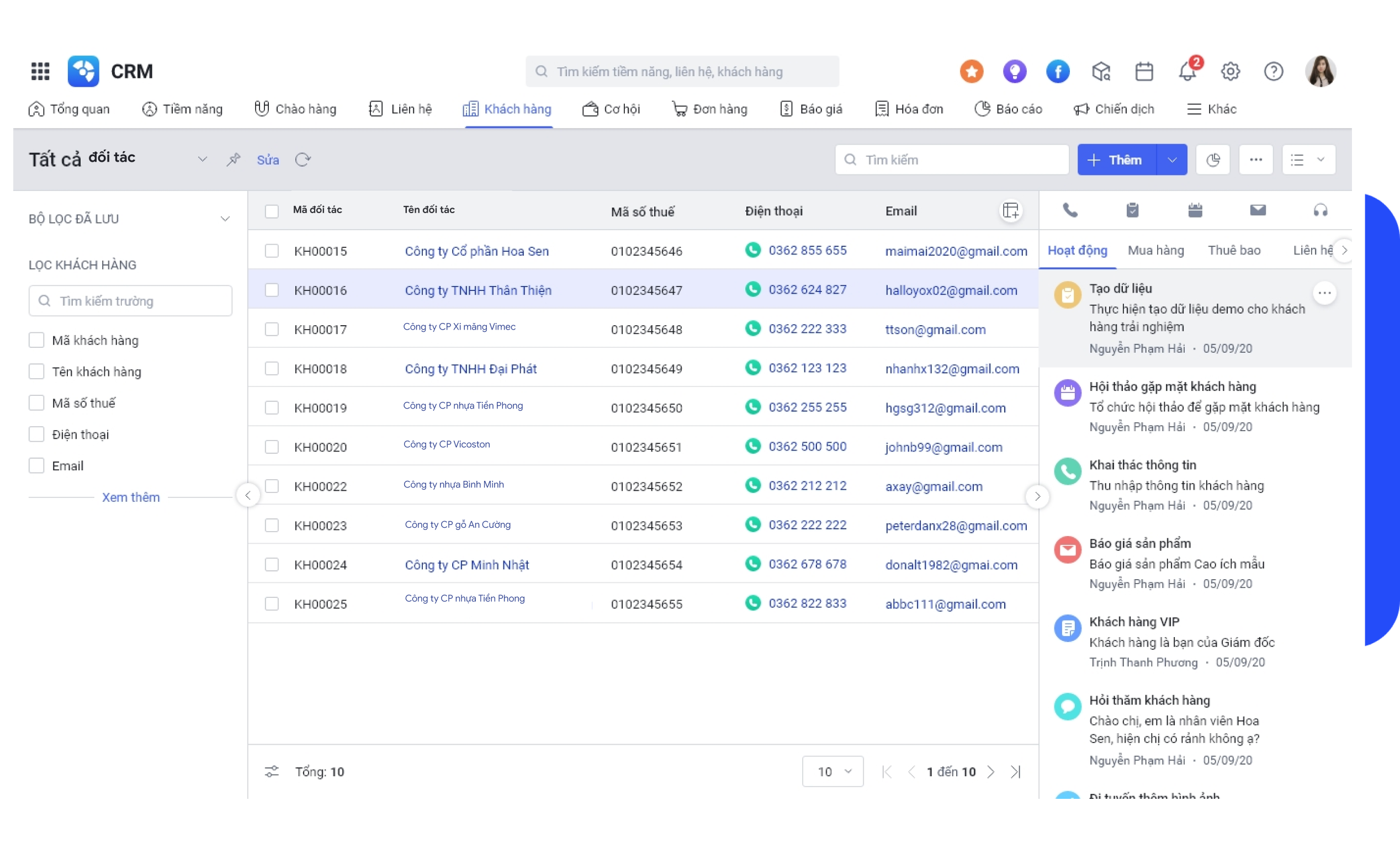 Giải pháp CRM