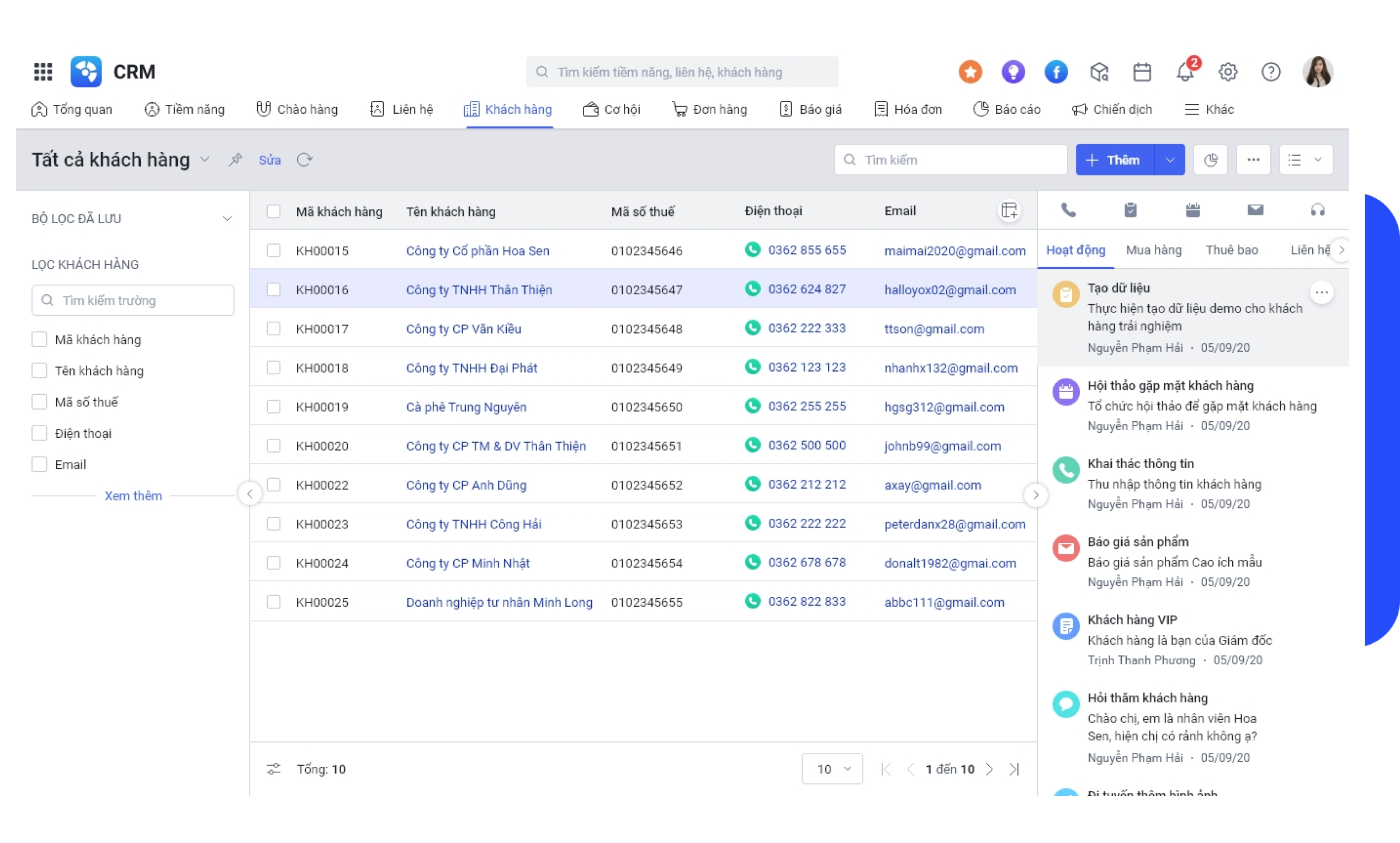 Giải pháp CRM