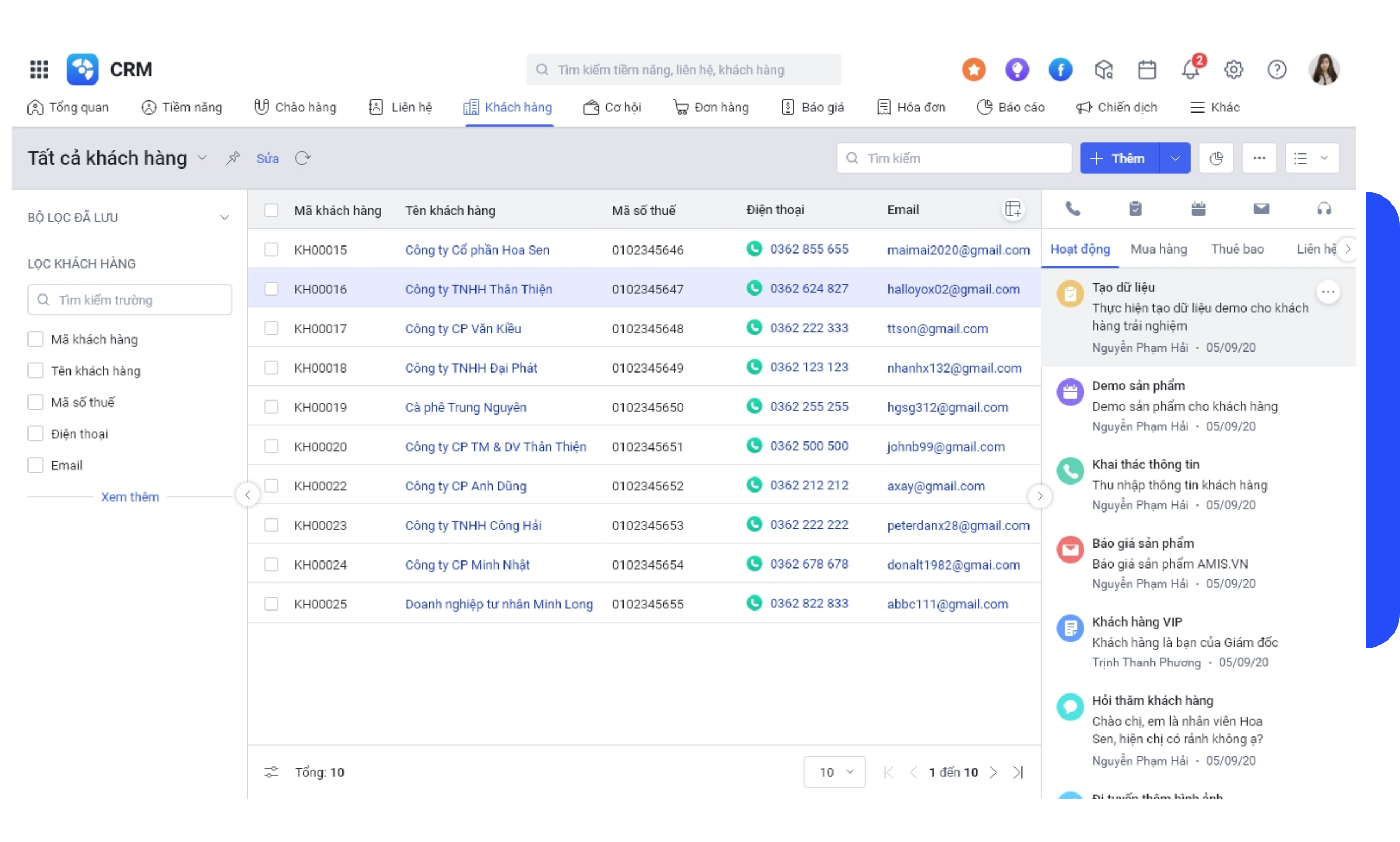Giải pháp CRM