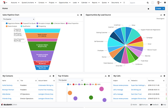 Phần mềm SugarCRM