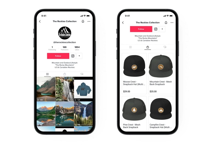 Gian hàng Tiktok Shop được tích hợp ngay trong Tiktok - Nguồn: Internet