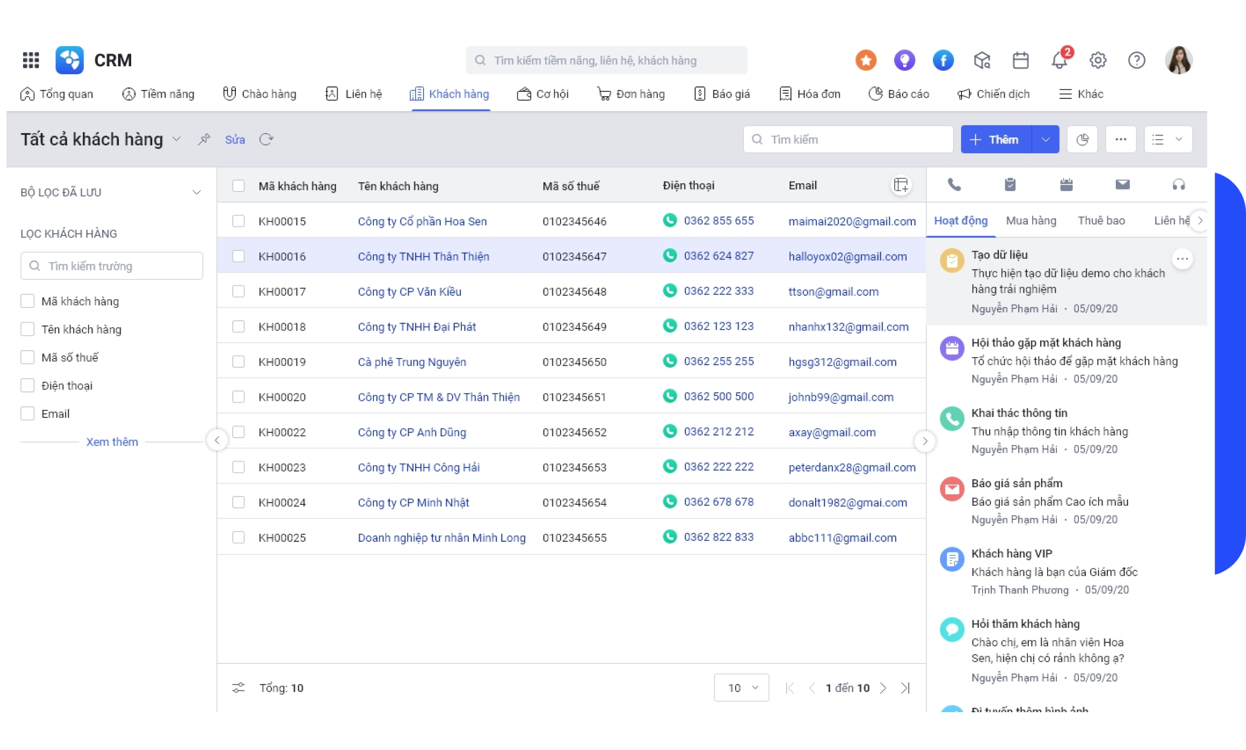 Giải pháp CRM