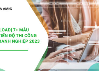 bảng tiến độ thi công