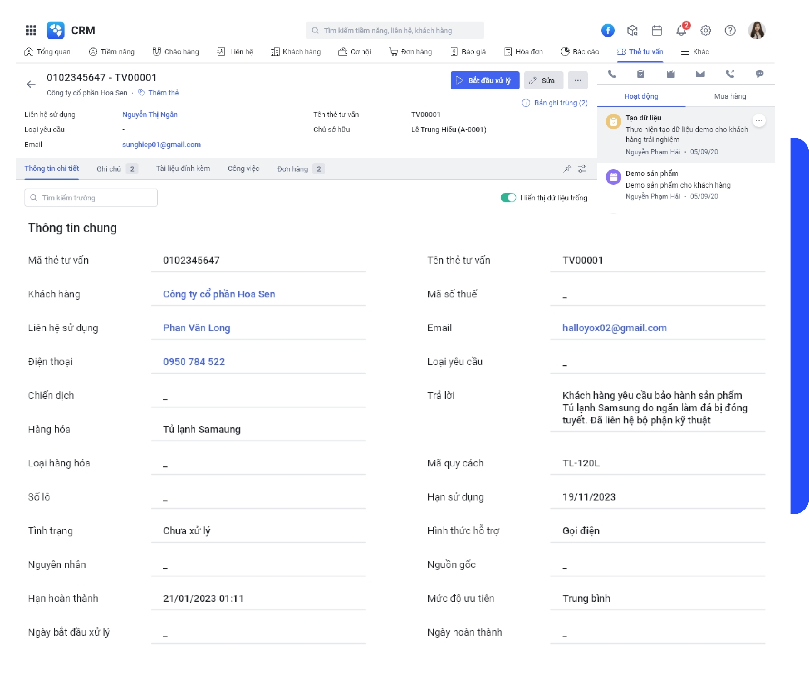 Giải pháp CRM