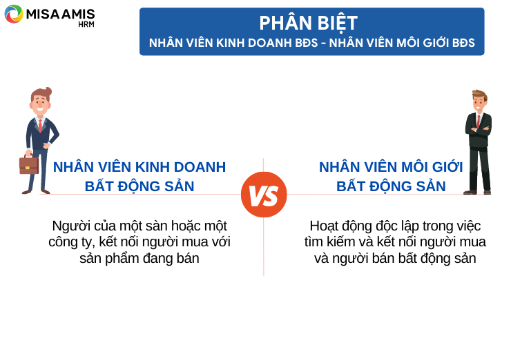 Phân biệt nhân viên kinh doanh bất động sản và nhân viên môi giới bất động sản