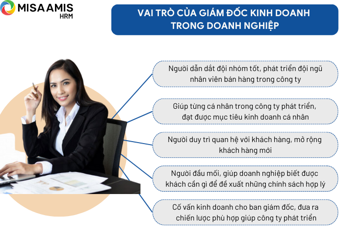 Vai trò của giám đốc kinh doanh trong doanh nghiệp