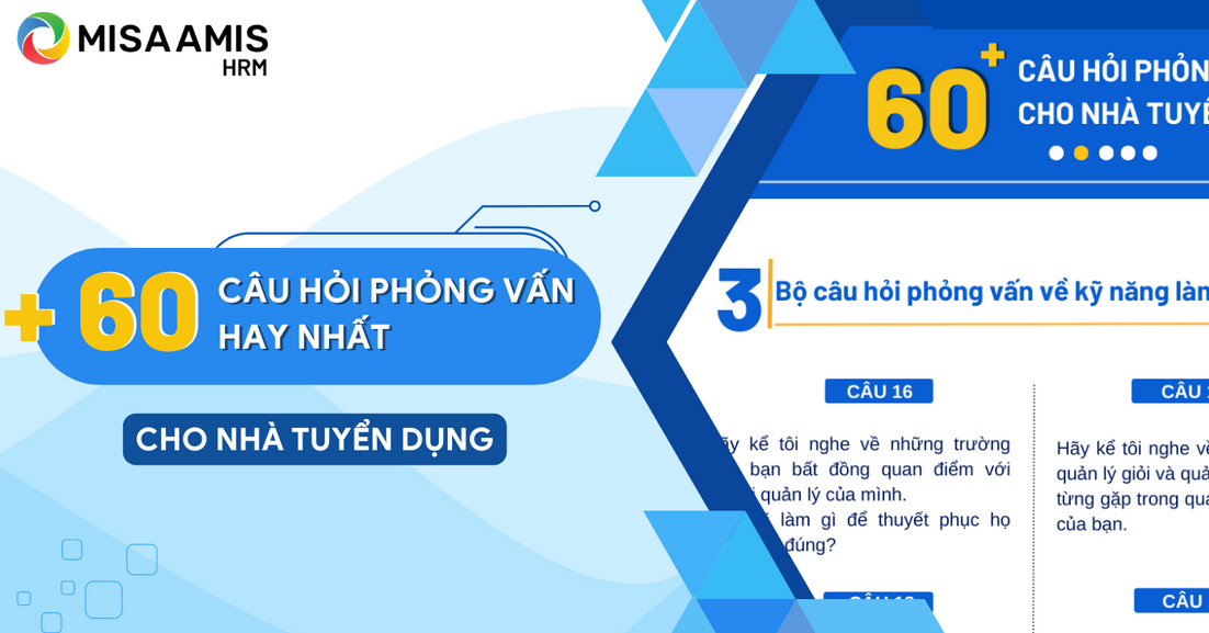 Trọn bộ 60 câu hỏi phỏng vấn