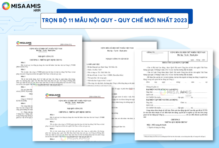 Trọn bộ 11 mẫu nội quy công ty, nội quy lao động dành riêng cho doanh nghiệp