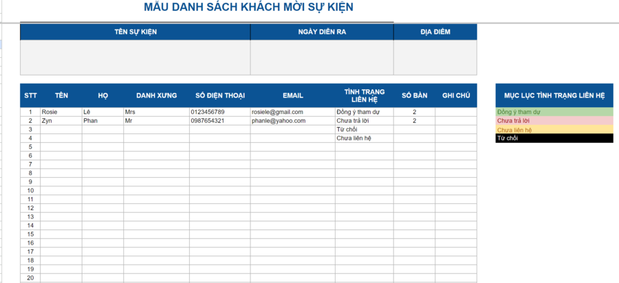 File mẫu danh sách khách mời