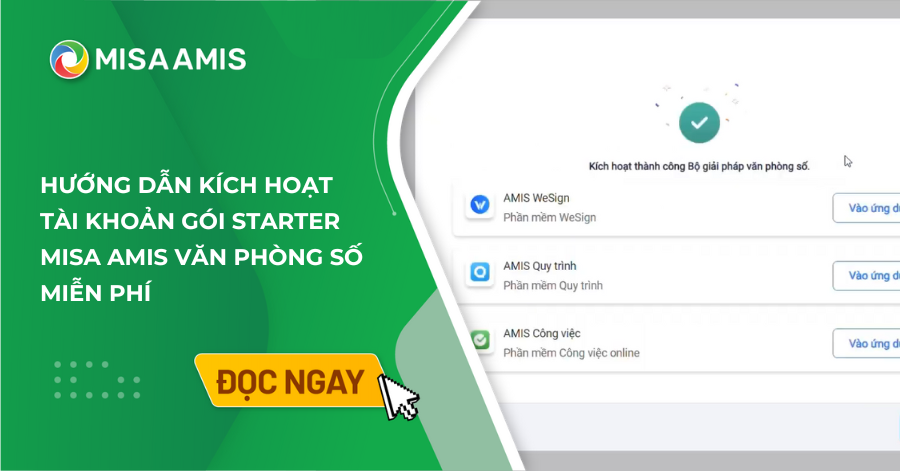 hướng dẫn kích hoạt văn phòng số Starter