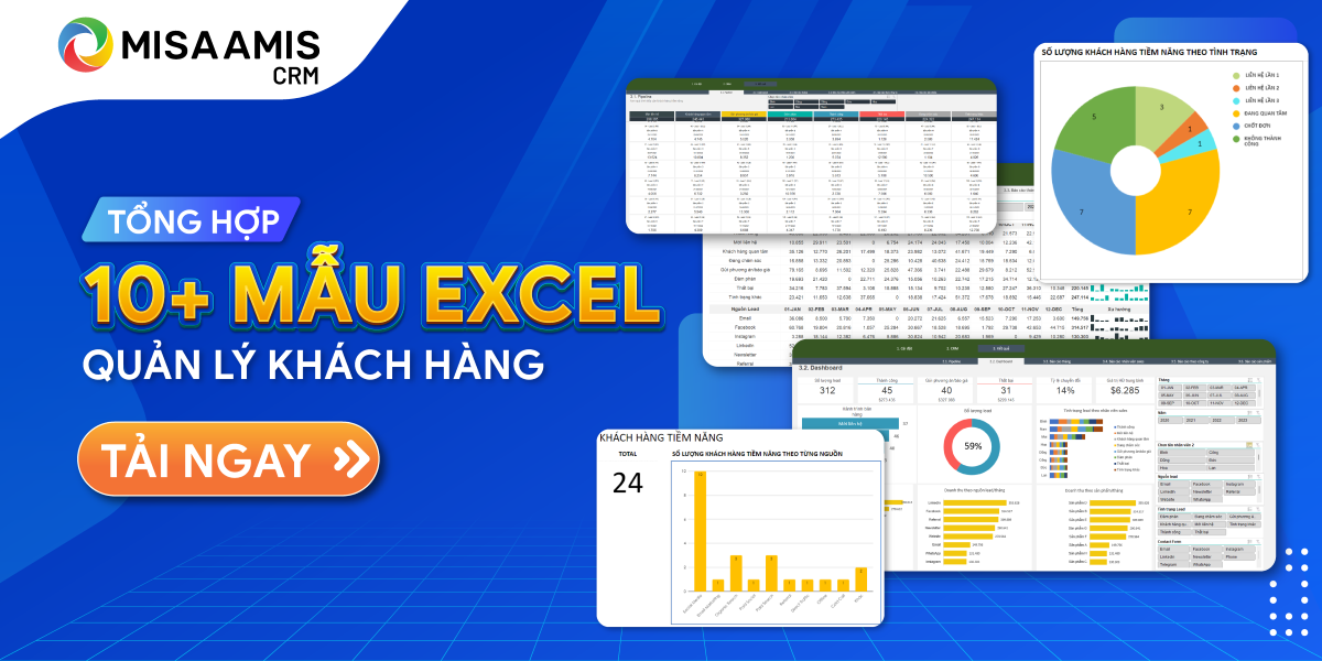 Tải mẫu excel quản lý khách hàng