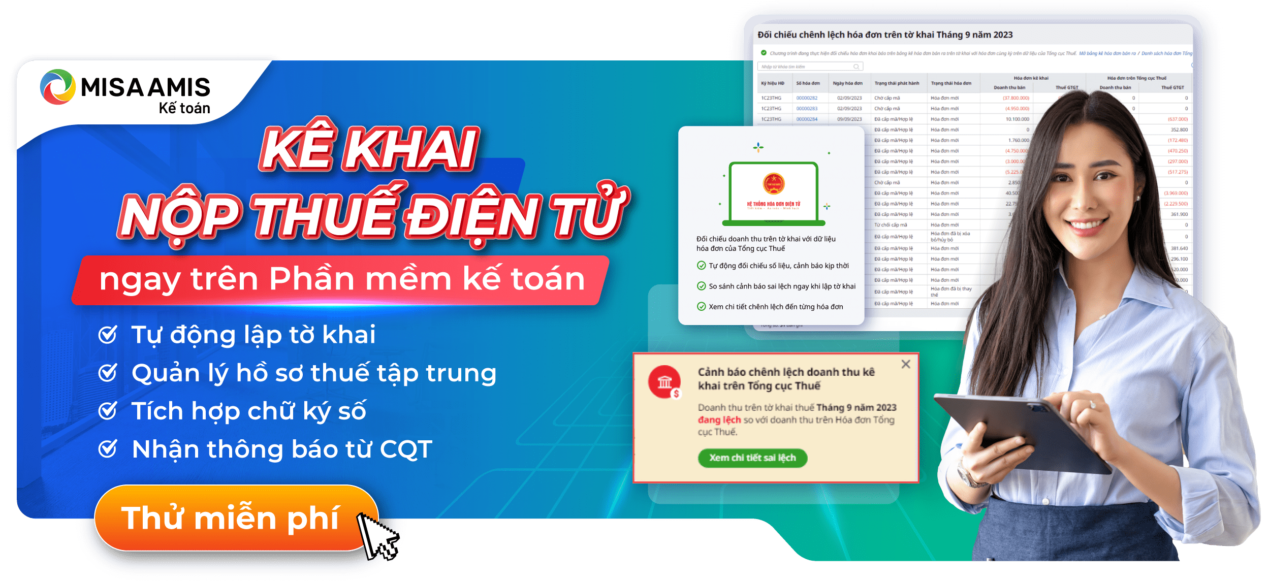 CTA tính năng thuế