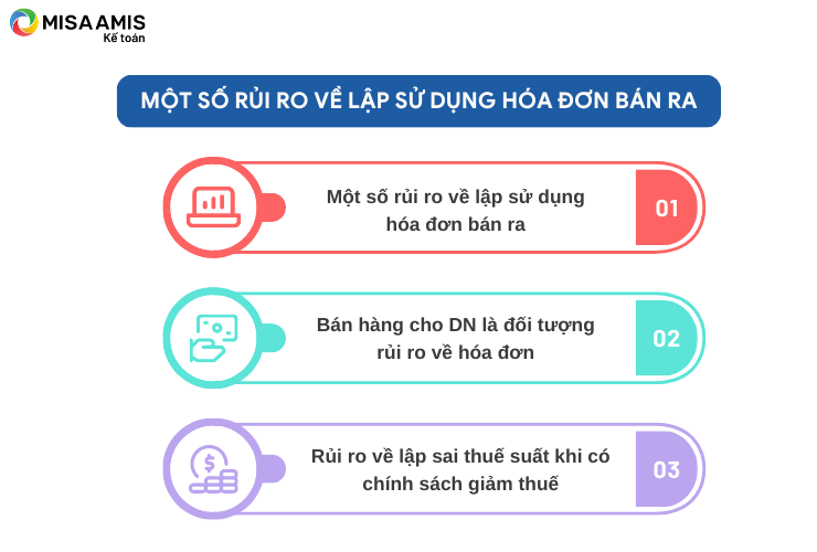 Một số rủi ro về lập sử dụng hóa đơn bán ra 