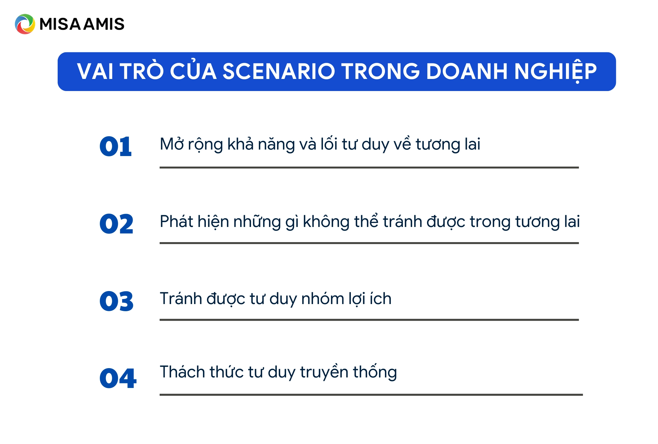 Vai trò của Scenario 
