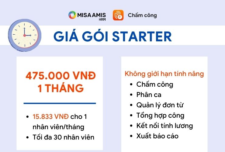 giá phần mềm chấm công amis 