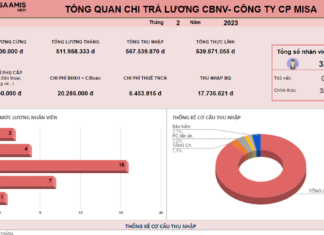 Báo cáo phân tích quỹ lương cho doanh nghiệp 2023
