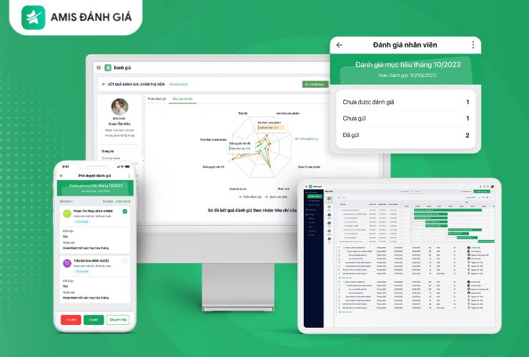 phần mềm đánh giá nhân viên - AMIS đánh giá