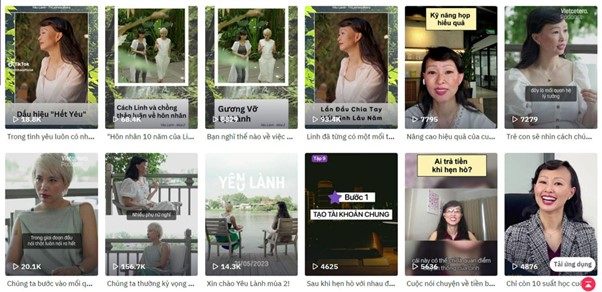 Kênh Tiktok của Shark Thái Vân Linh chia sẻ nhiều trải nghiệm của chị về công việc và tình yêu - Nguồn: Tiktok