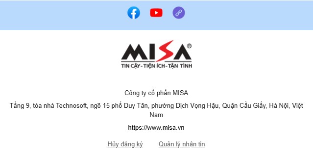 chữ ký email công ty