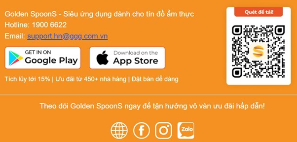 Chữ ký email của Golden Gate có chứa các liên kết tới tài khoản mạng xã hội - Nguồn: Internet
