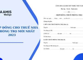 mẫu hợp đồng cho thuê phòng trọ