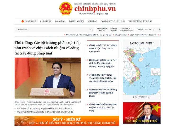 Chính phủ số xây dựng các nền tảng online tiện dụng
