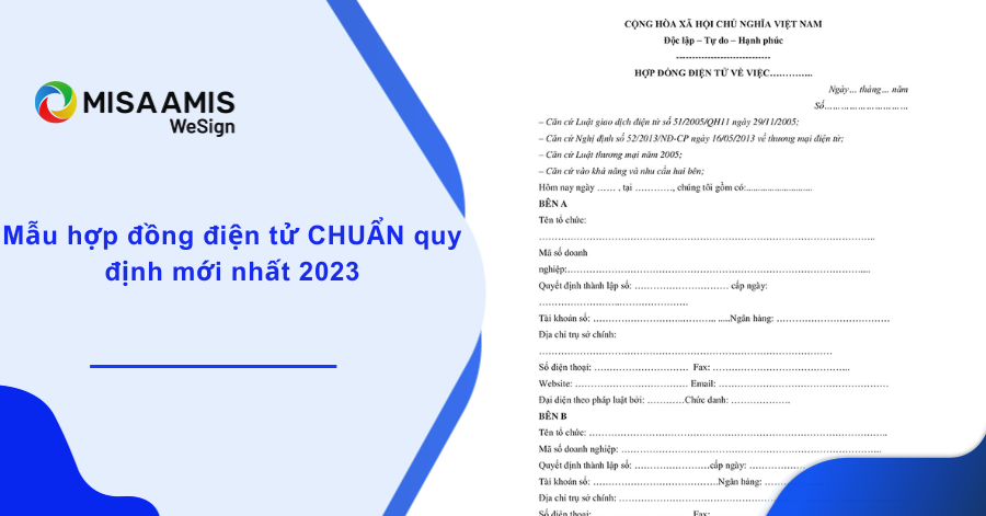 mẫu hợp đồng điện tử