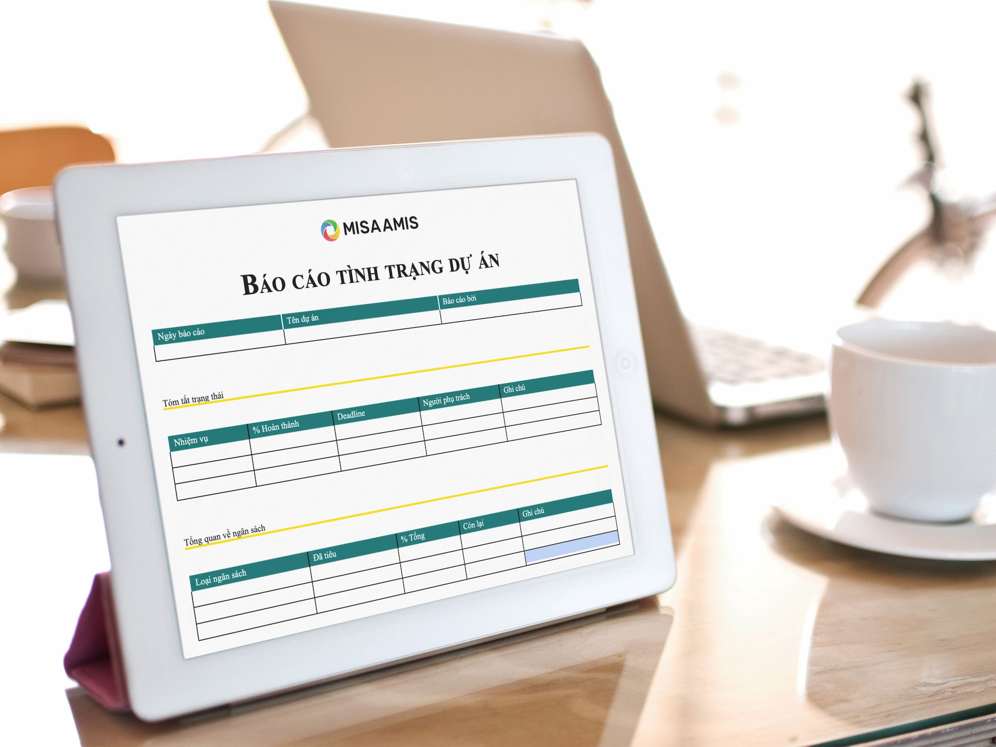 bố cục của mẫu báo cáo công việc trên word