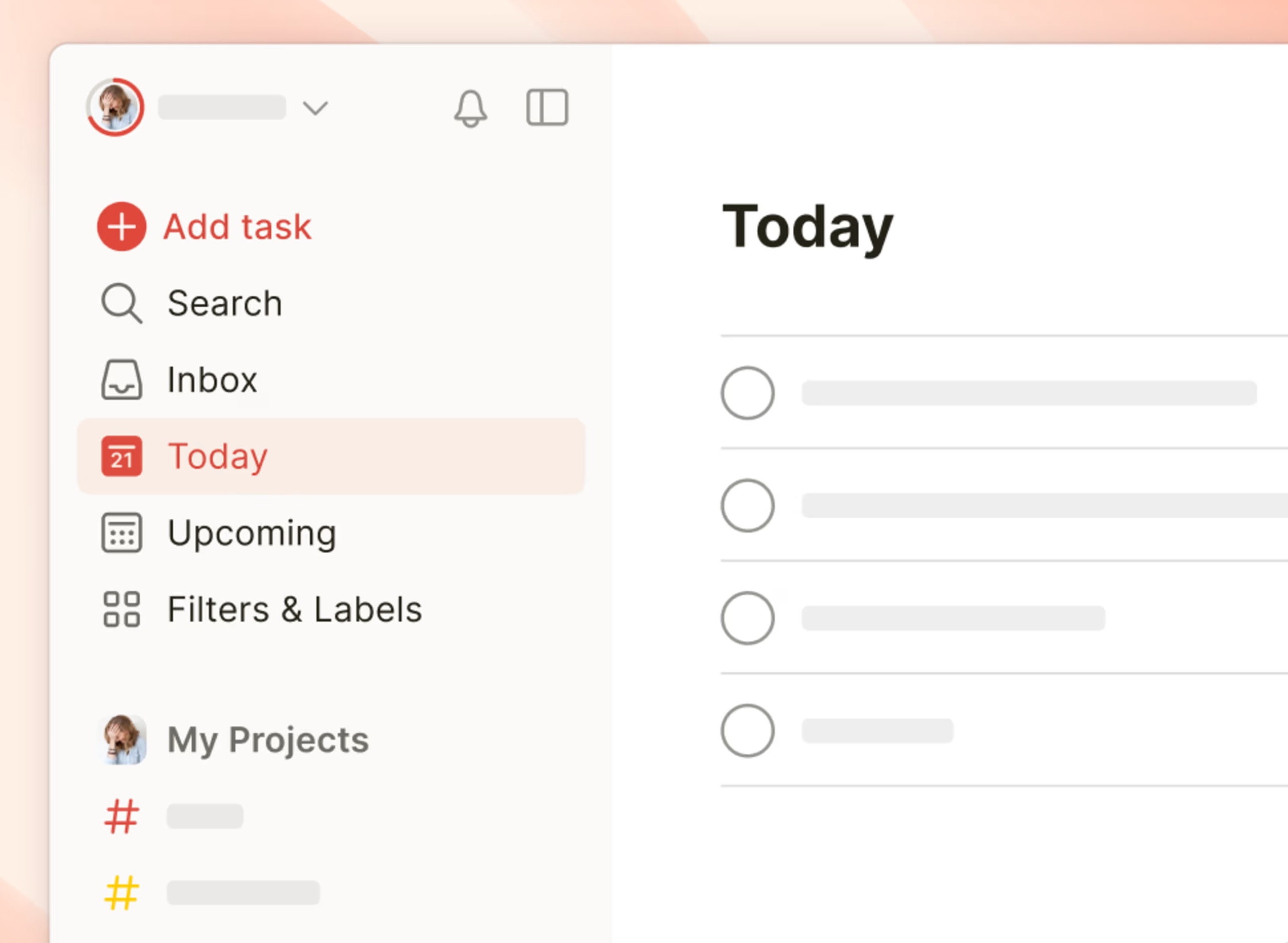 App Todoist nhắc việc