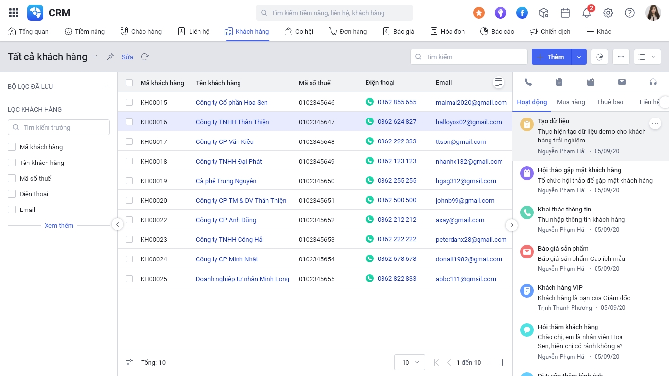 Giải pháp CRM