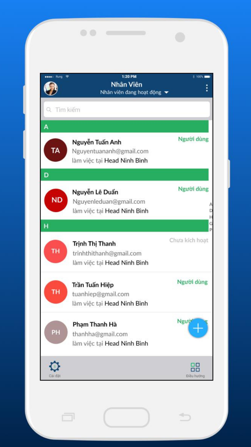 Điểm danh đầu giờ trên ứng dụng chấm công MOOLA PRO
