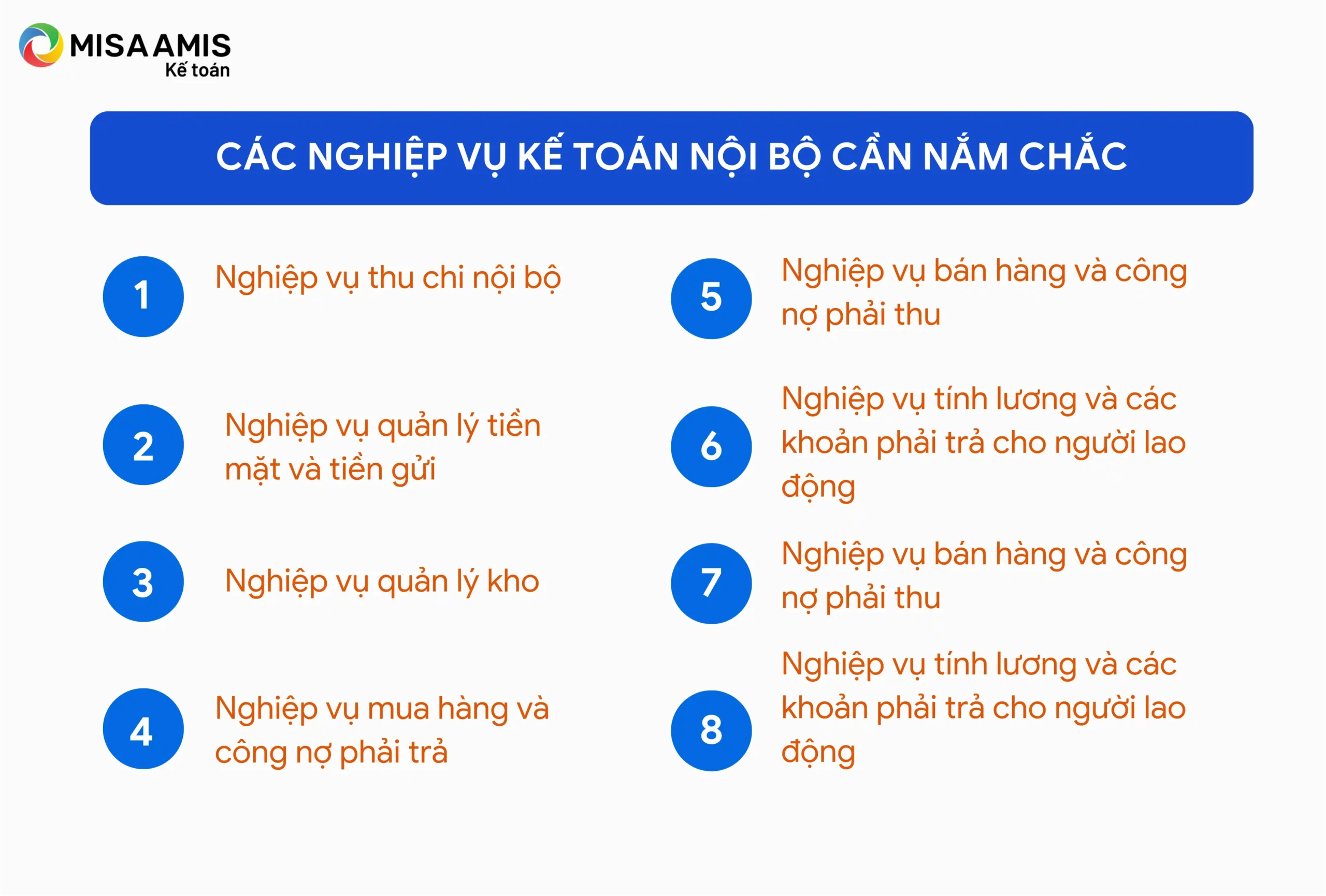 Các nghiệp vụ kế toán nội bộ