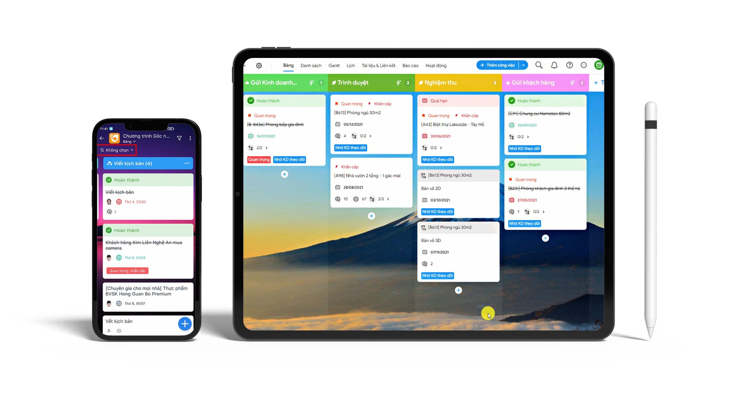 ipad mobile công việc