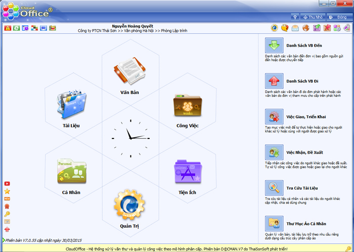 văn phòng điện tử CloudOffice