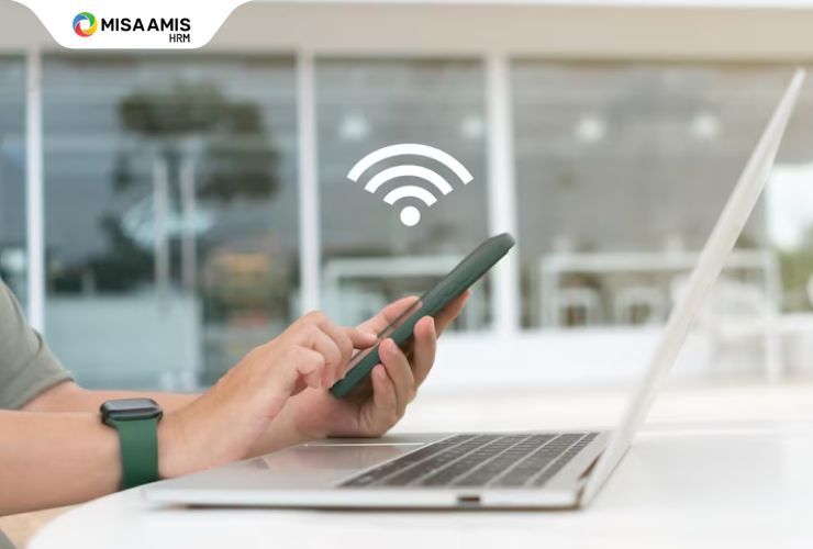 chấm công bằng wifi