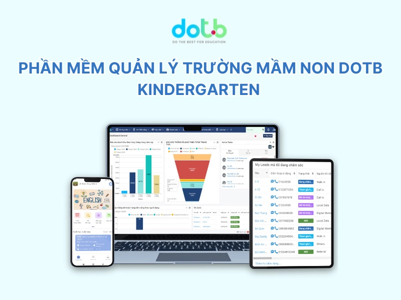 Phần mềm quản lý trường mầm non DotB Kindergarten 
