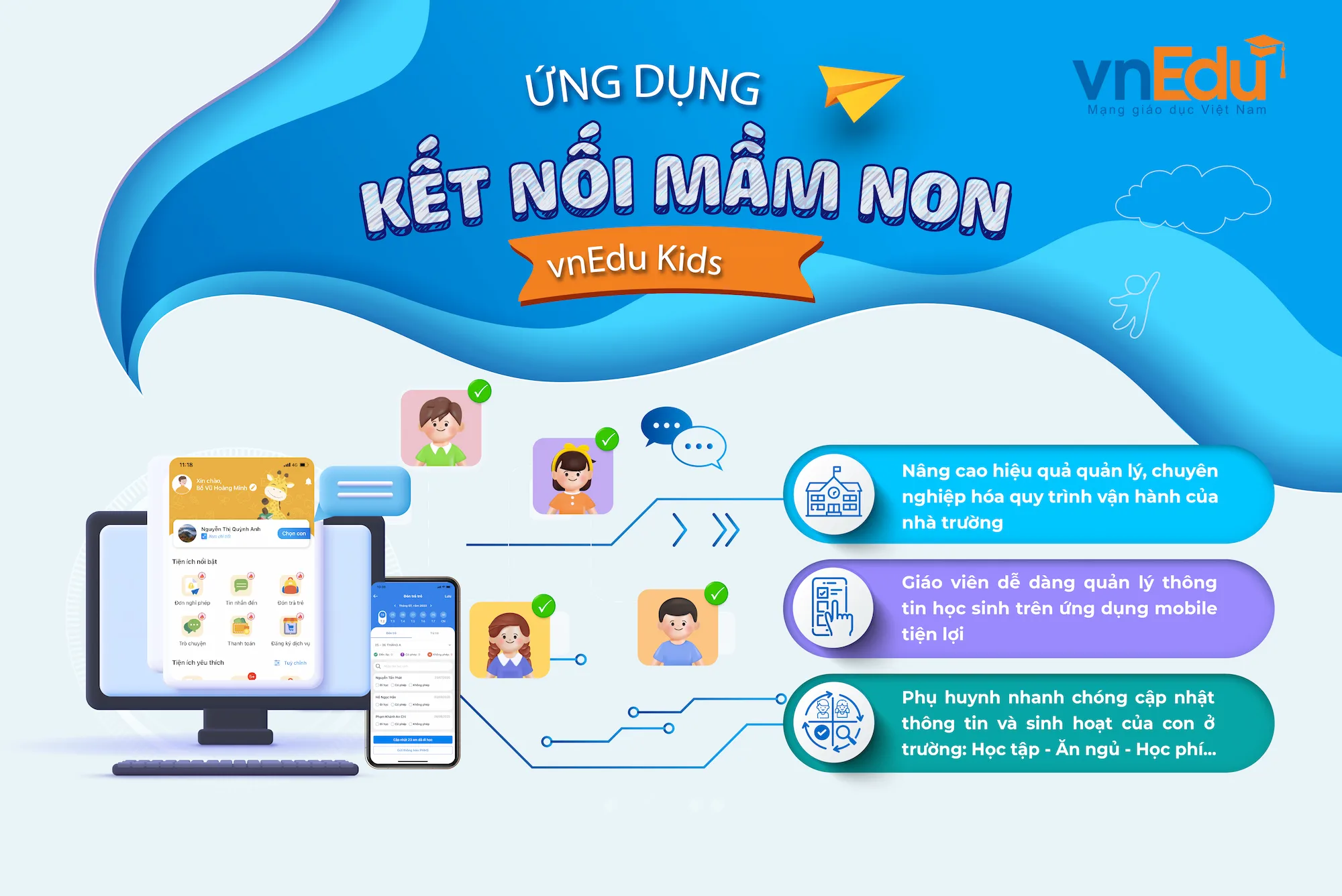 Phần mềm quản lý giáo dục mầm non VnEdu Kids