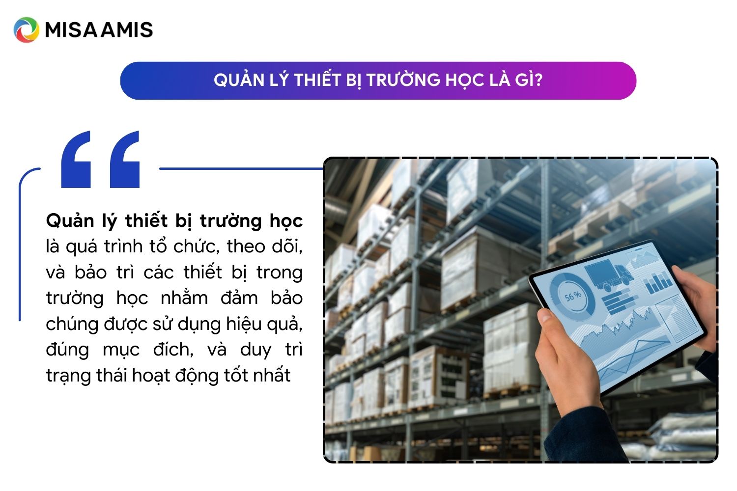 quản lý thiết bị trường học