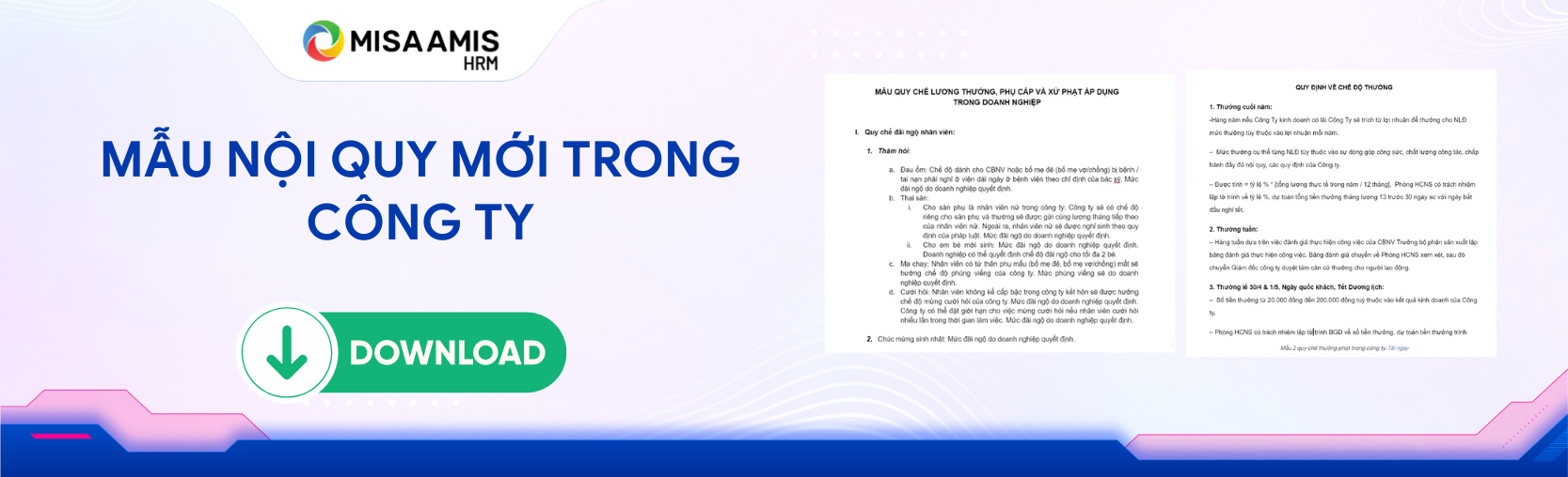 mẫu nội quy công ty