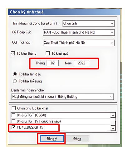 Lựa chọn phụ lục giảm thuế GTGT còn 8%
