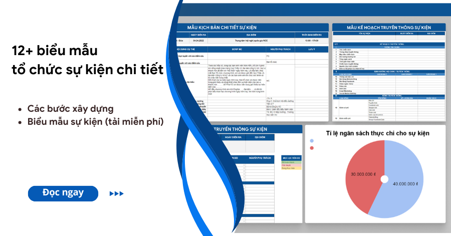 biểu mẫu tổ chức sự kiện